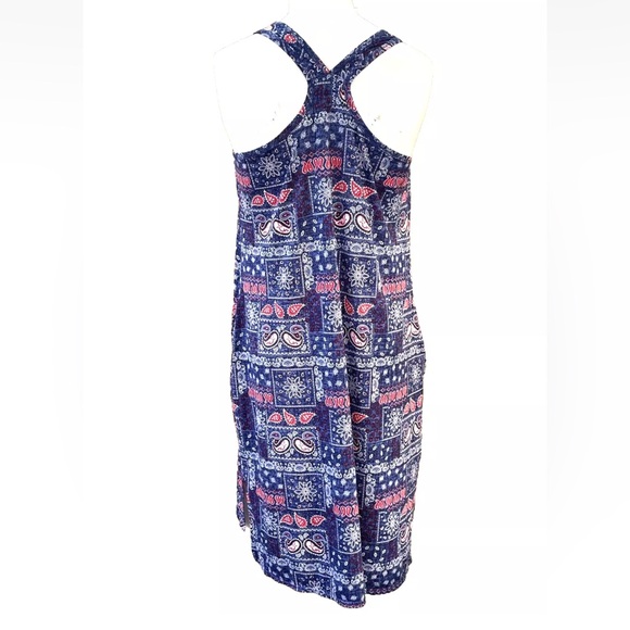 Secret Treasures Sleepwear Dress Paisley Soft Sleeveless Scoop-Neck Pockets - Picture 5 of 10